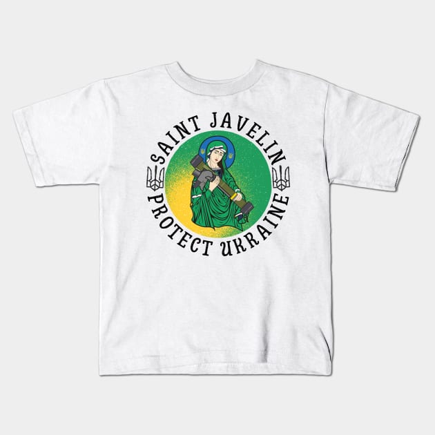 Saint Javelin Kids T-Shirt by Myartstor 